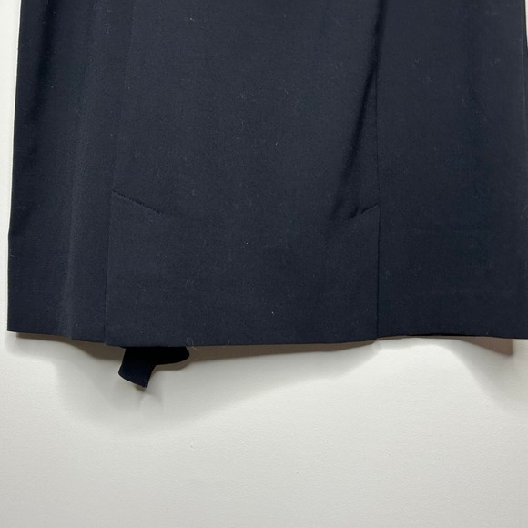 Ruffle Front Black Adrienne Vittadini Skirt Size 8 - Picture 5 of 6